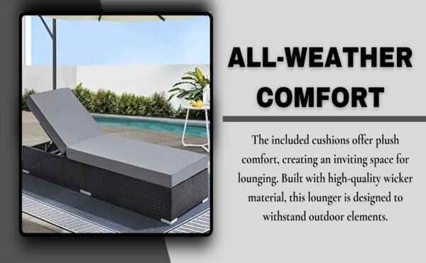 Rattan Lounger 002 - Image 9