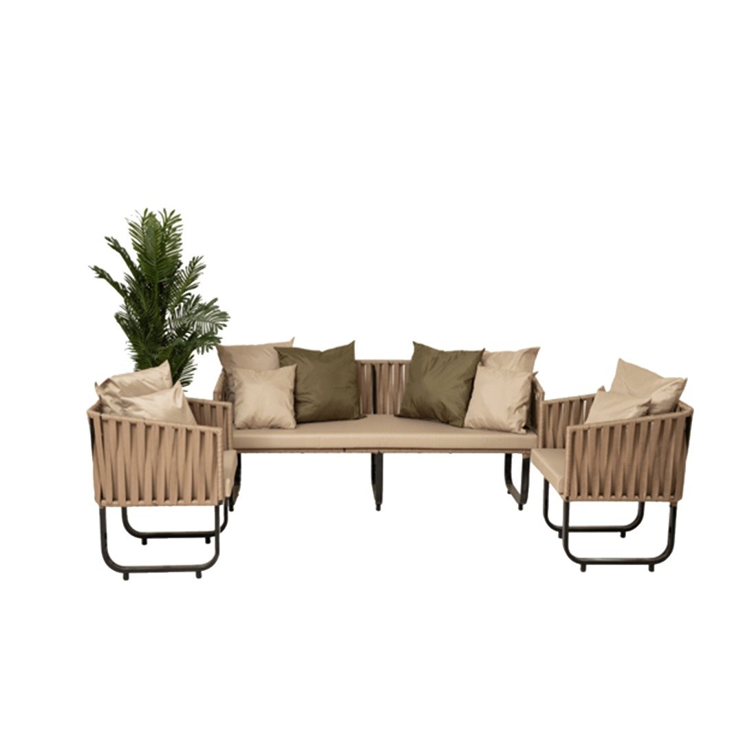 5 Seater Stripe Sofa Set